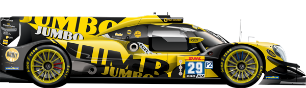 Decal Oreca 07 Team Nederland Racing Jumbo #29 FFSFD1084v1